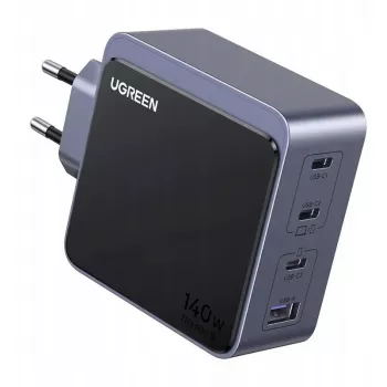 Wall Charger UGREEN X570 140W 4-Port GaN Fast Charger EU — 4 USB-C/USB-A Ports, GaN Technology, 140W Max