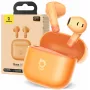 In-ear True Wireless Headphones Baseus Bass BS2 Lite TWS — orange, stereo audio, compact charging case