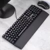 Wrist rest REDRAGON P036 Leatherette memory foam 359×73×20 mm Black
