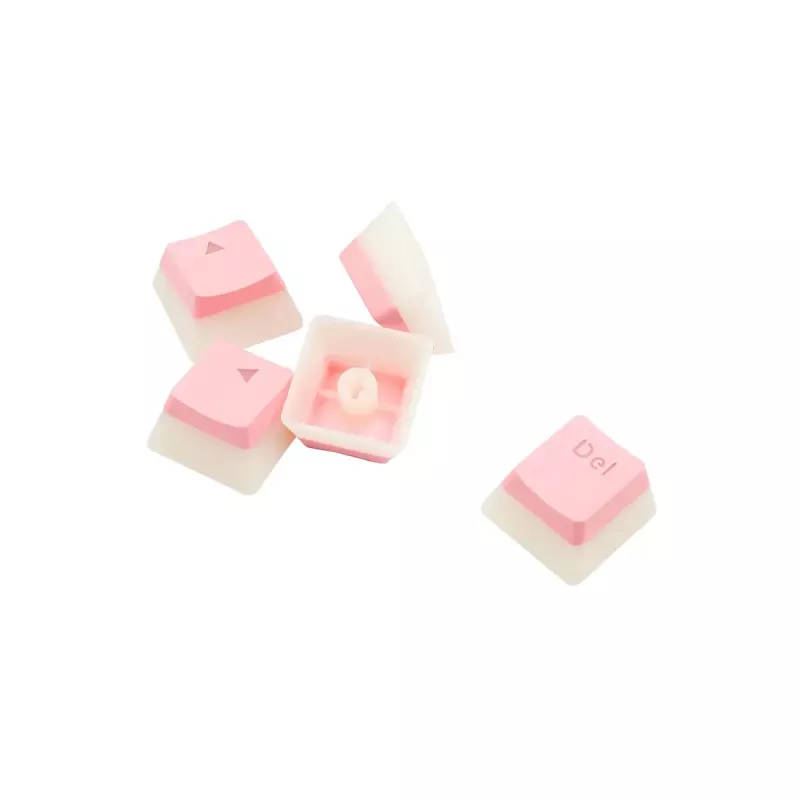 Mechanical keycap set REDRAGON A130 PBT Doubleshot — Pink keycaps, PBT doubleshot construction