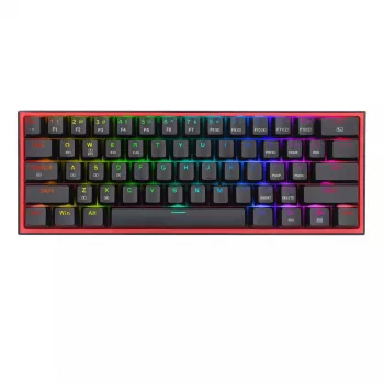 Keyboard REDRAGON FIZZ PRO K616-RGB B Gaming USB RF Wireless Bluetooth QWERTY Black Red