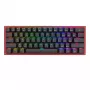 Keyboard REDRAGON FIZZ PRO K616-RGB B Gaming USB RF Wireless Bluetooth QWERTY Black Red