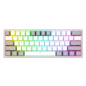 Mechanical Keyboard REDRAGON K617-RGB Fizz Wired USB Grey White
