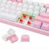 Mechanical keyboard REDRAGON K617-Fizz RGB — wired USB, pink/white, 1.5 m cable