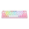 Mechanical keyboard REDRAGON K617-Fizz RGB — wired USB, pink/white, 1.5 m cable