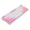 Mechanical keyboard REDRAGON K617-Fizz RGB — wired USB, pink/white, 1.5 m cable
