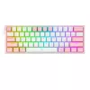 Mechanical keyboard REDRAGON K617-Fizz RGB — wired USB, pink/white, 1.5 m cable