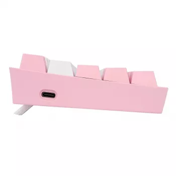 Mechanical keyboard REDRAGON K617-Fizz RGB — wired USB, pink/white, 1.5 m cable