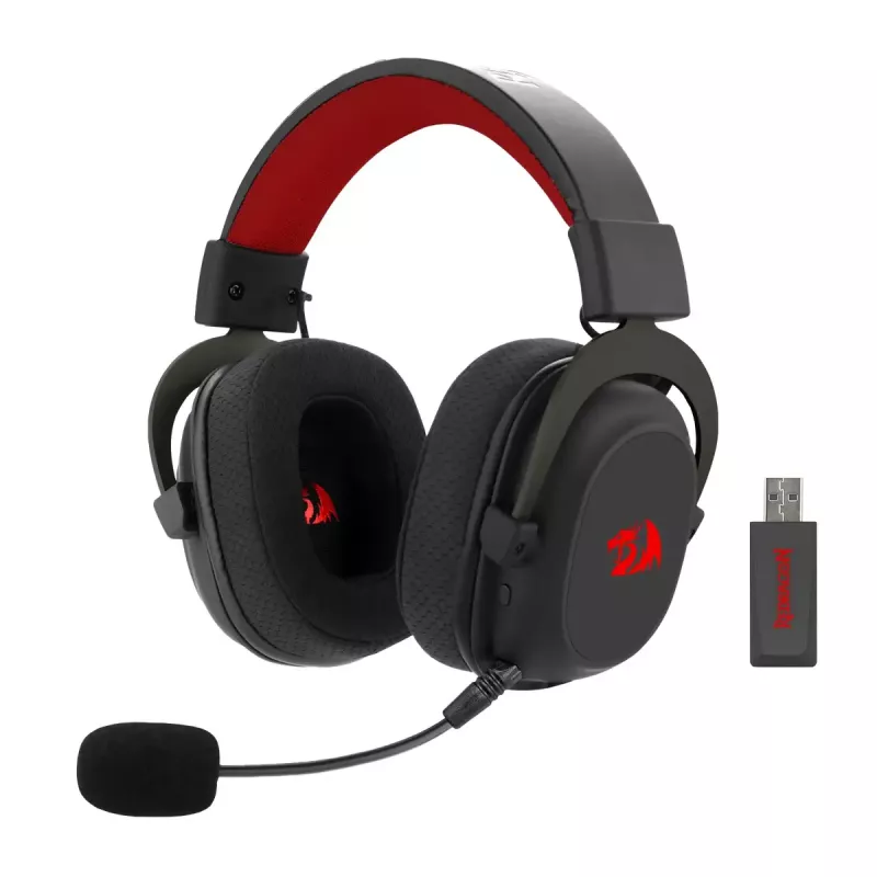 Wired Bluetooth Over-Ear Headphones REDRAGON H510 Zeus Pro RGB — 20–20000 Hz, 1.8 m cable, Black