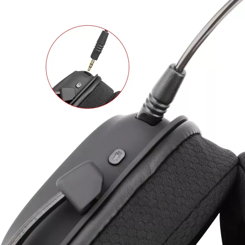 Wired Bluetooth Over-Ear Headphones REDRAGON H510 Zeus Pro RGB — 20–20000 Hz, 1.8 m cable, Black