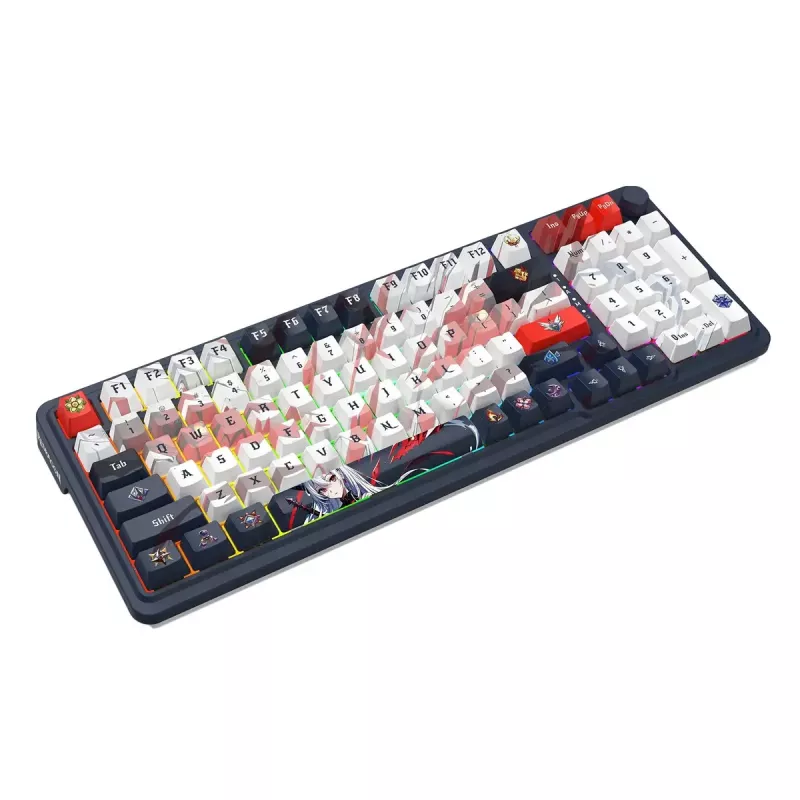 Mechanical keyboard REDRAGON K686AK-RGB-PRO — RF Wireless + USB, Navy White, 1.5 m cable