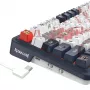 Mechanical keyboard REDRAGON K686AK-RGB-PRO — RF Wireless + USB, Navy White, 1.5 m cable