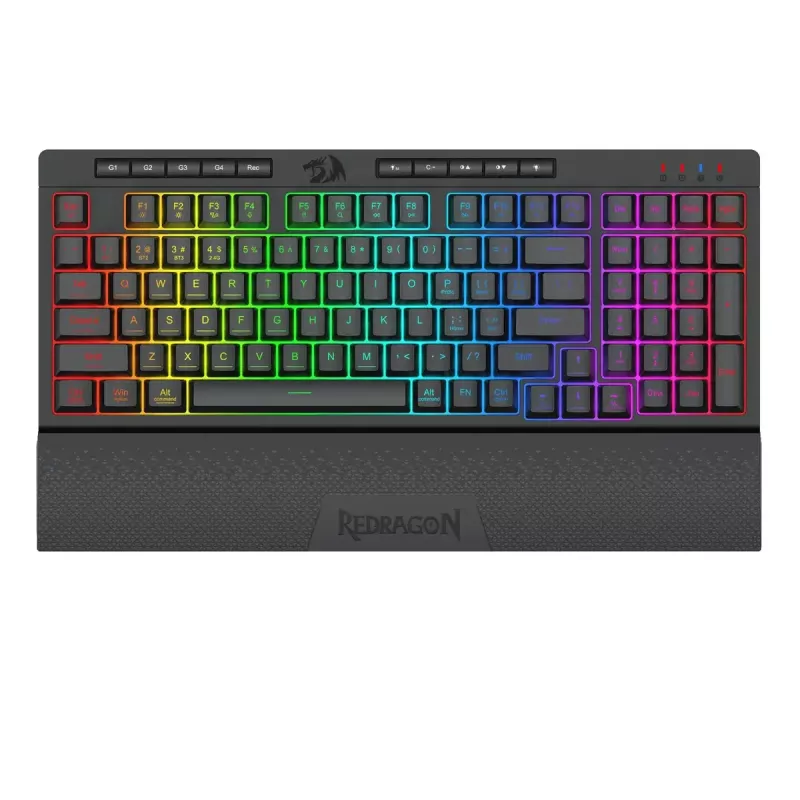 Keyboard REDRAGON K515-RGB SHIVA 98 USB Black Membrane Wired