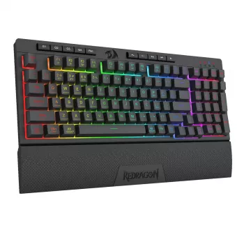 Keyboard REDRAGON K515-RGB SHIVA 98 USB Black Membrane Wired