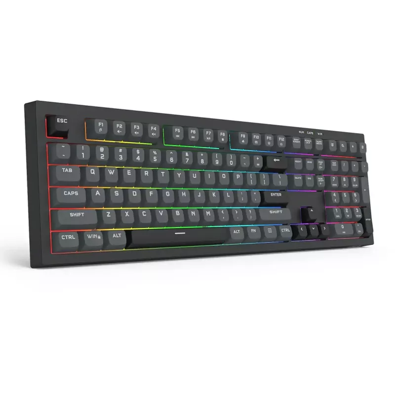 Keyboard REDRAGON K518-RGB-GB Crux Wired USB Black Membrane