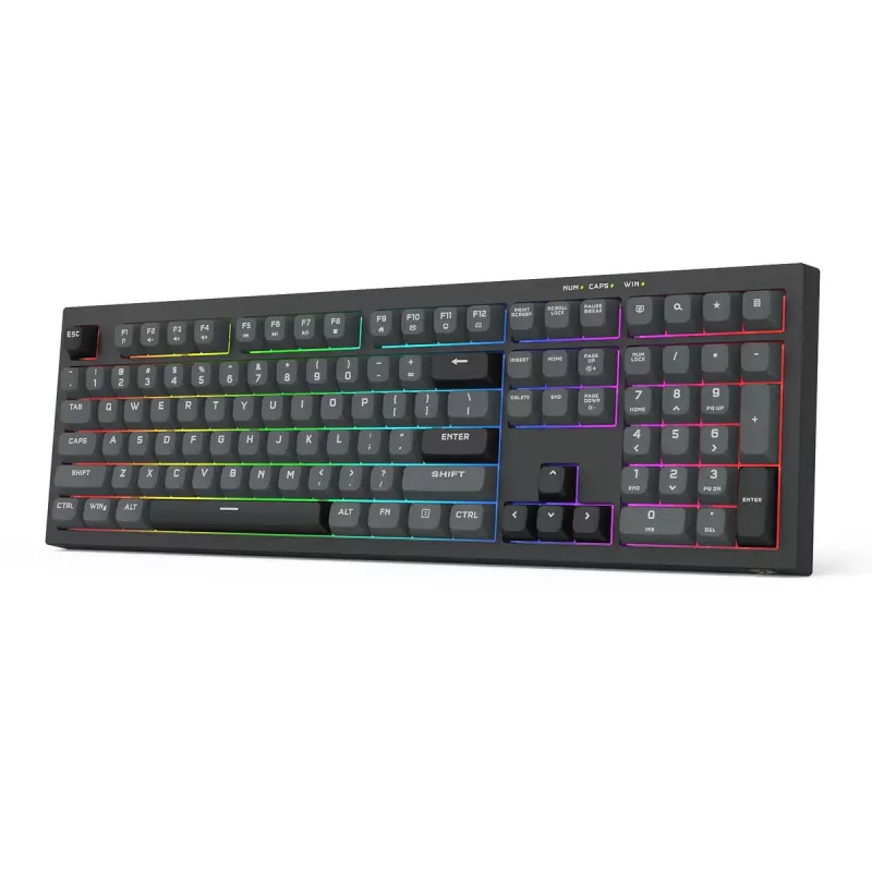 Keyboard REDRAGON K518-RGB-GB Crux Wired USB Black Membrane
