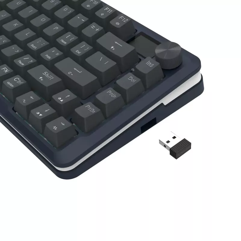 Mechanical keyboard REDRAGON K708-RGB-PRO with USB, RF Wireless and Bluetooth, 1.5 m cable, black, 0.76 kg
