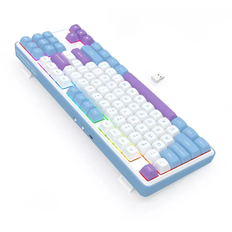 Mechanical Keyboard REDRAGON K707WBP-RGB-PRO Wired USB Blue White
