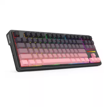 Mechanical keyboard REDRAGON Antonium Pro K728SP-RGB-PRO — USB, RF Wireless, Bluetooth, Black/Pink