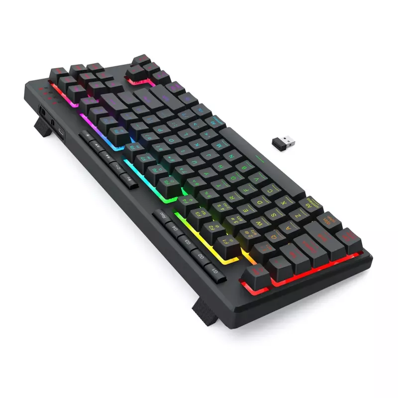 REDRAGON K516RGB-PRO SHIVA PRO 87 keyboard USB RF Wireless Bluetooth Black