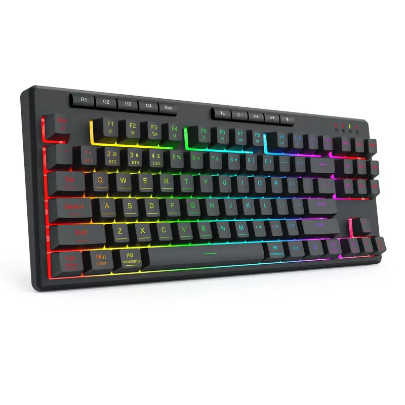 REDRAGON K516RGB-PRO SHIVA PRO 87 keyboard USB RF Wireless Bluetooth Black