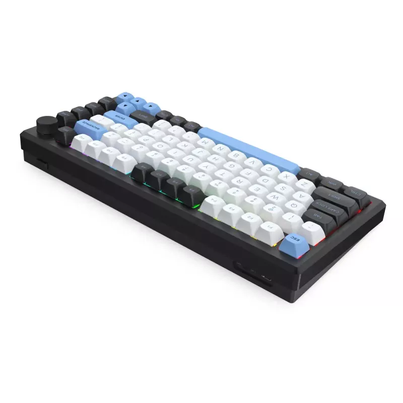 Keyboard REDRAGON K732WLB-RGB-PRO URANUS PRO — 65% mechanical, USB + RF wireless + Bluetooth, QWERTY, English layouts, 1.5 m cable, Black/White