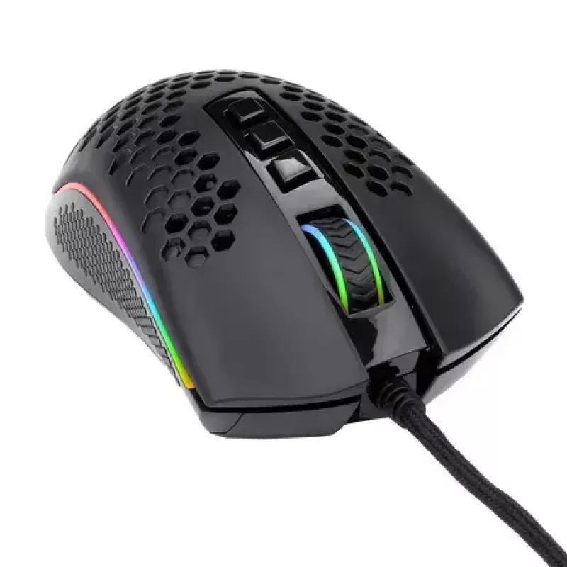 Wired gaming mouse REDRAGON M808-RGB Storm — USB Type-C, black, 85 g