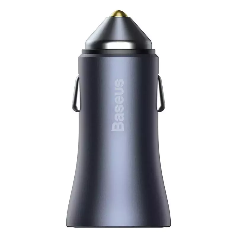 Car charger Baseus TZCCJD-0G 40W Dark Gray — USB vehicle power adapter, 40W output