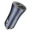 Car charger Baseus TZCCJD-0G 40W Dark Gray — USB vehicle power adapter, 40W output