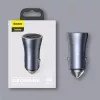 Car charger Baseus TZCCJD-0G 40W Dark Gray — USB vehicle power adapter, 40W output