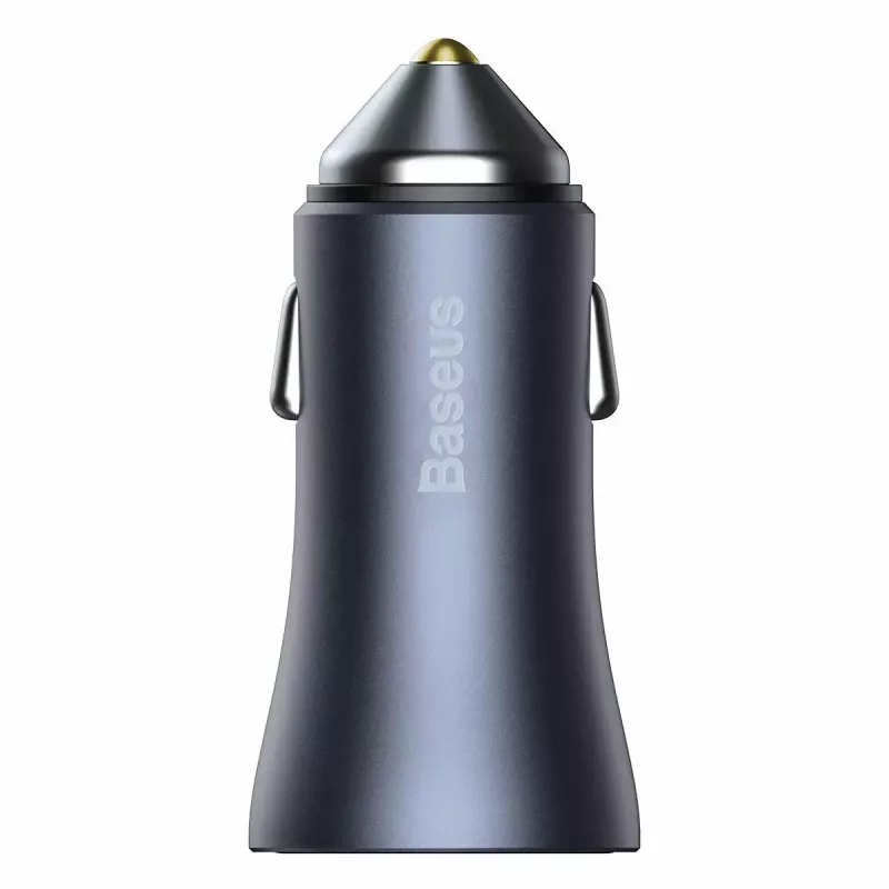 Car charger Baseus TZCCJD-0G 40W Dark Gray — USB vehicle power adapter, 40W output