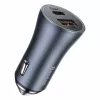 Car charger Baseus TZCCJD-0G 40W Dark Gray — USB vehicle power adapter, 40W output