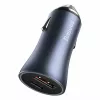 Car charger Baseus TZCCJD-0G 40W Dark Gray — USB vehicle power adapter, 40W output