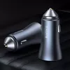Car charger Baseus TZCCJD-0G 40W Dark Gray — USB vehicle power adapter, 40W output