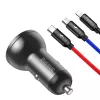Car USB Charger Baseus AB2XUSBAKBK — 2× USB 2.0, 4.8 A, cigar lighter power, black/grey