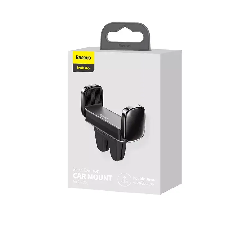 Active holder Baseus Steel Cannon Mobile phone Black Silver