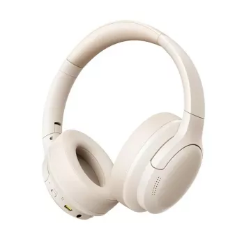 Wireless Bluetooth 6.0 Headphones Baseus Bass BH1 Lite — white