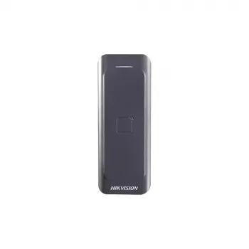 Access control reader Hikvision DS-K1802E, black, DC 0–12 V, max 0.15 A, 115.9×43.3×17 mm