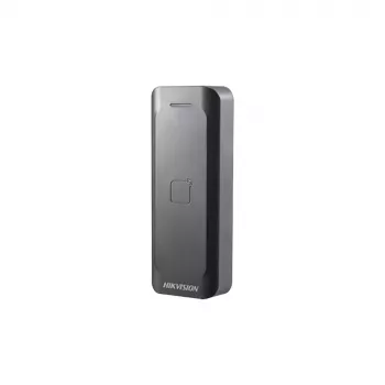 Access control reader Hikvision DS-K1802E, black, DC 0–12 V, max 0.15 A, 115.9×43.3×17 mm