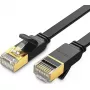 Ethernet cable UGREEN NW106 Cat.7 STP RJ45 flat 3 m (black)