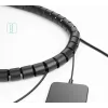 Cable organizer UGREEN Spiral Black — spiral cable wrap, 1 piece