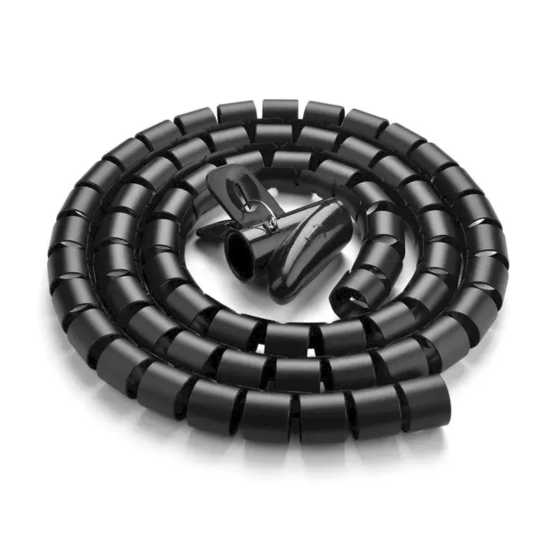 Cable organizer UGREEN Spiral Black — spiral cable wrap, 1 piece