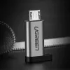 USB adapter UGREEN USB-C to microUSB Gray, lightweight 0.4 kg