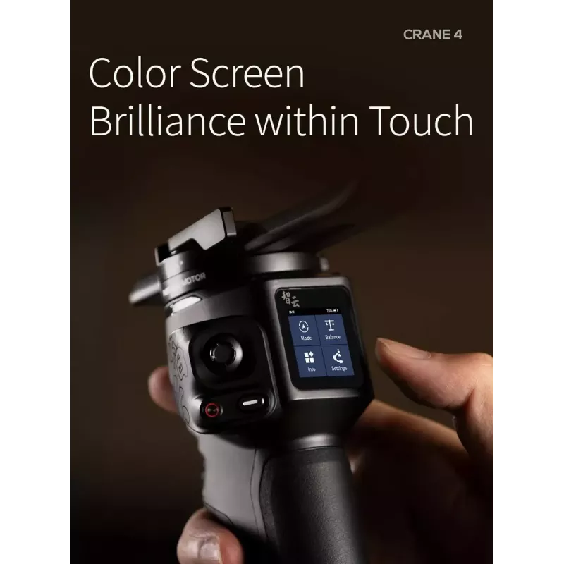 Gimbal Zhiyun Crane 4 3-axis stabilizer with up to 10-hour battery life