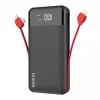 Powerbank Dudao K1Pro 20000mAh 15W with 4 integrated cables, black