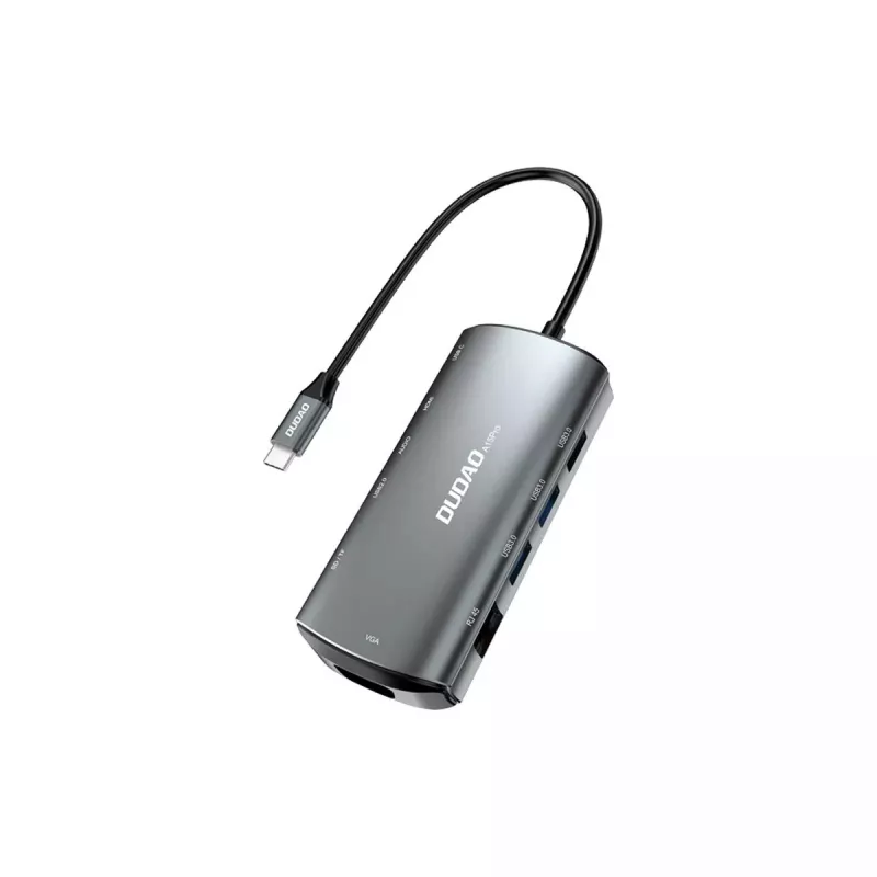 Laptop Dock DUDAO A15PRO Wired USB 3.2 Gen 1 Type-A Type-C Grey
