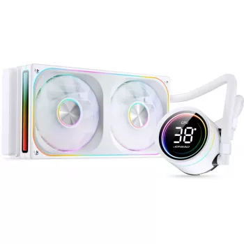 240mm All-in-One Liquid CPU Cooler Jonsbo TH-240W with ARGB and Display — White