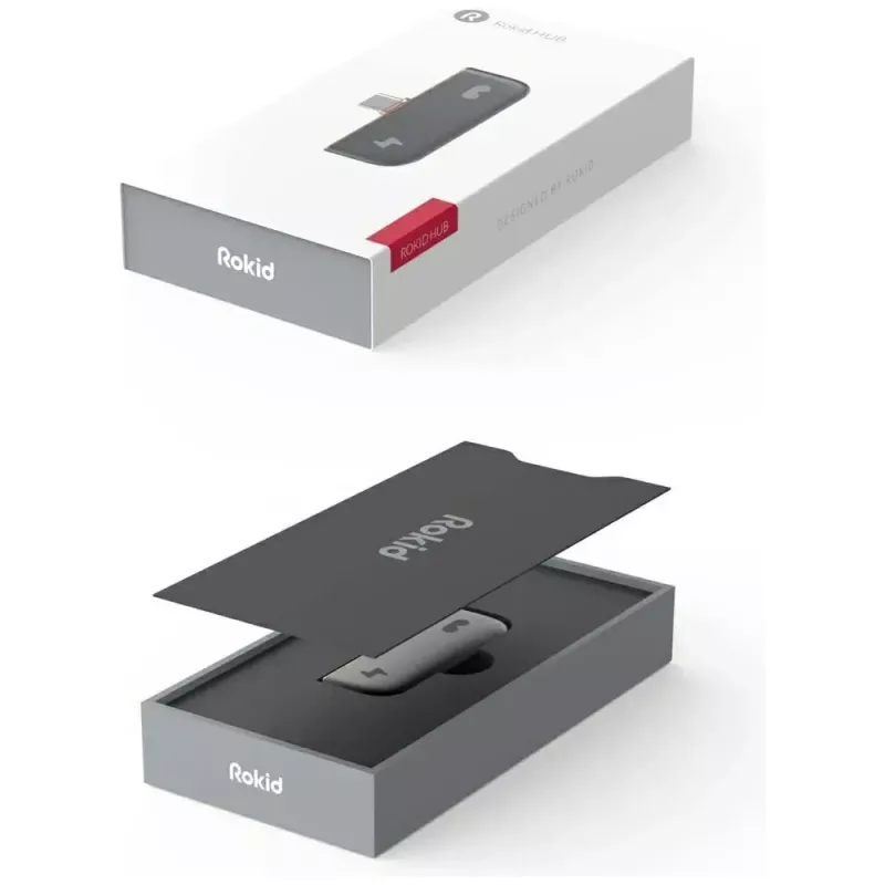 USB-C adapter Rokid UNB23010 — 2x USB-C ports, black