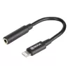 Mobile Phone Cable BOYA BY-K3 Black 3.5mm Lightning