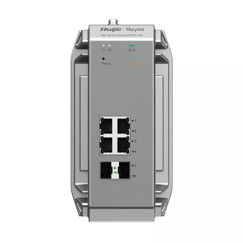 Managed Switch Ruijie Networks RG-NIS3100-4GT2SFP-HP L2 Gigabit Ethernet PoE